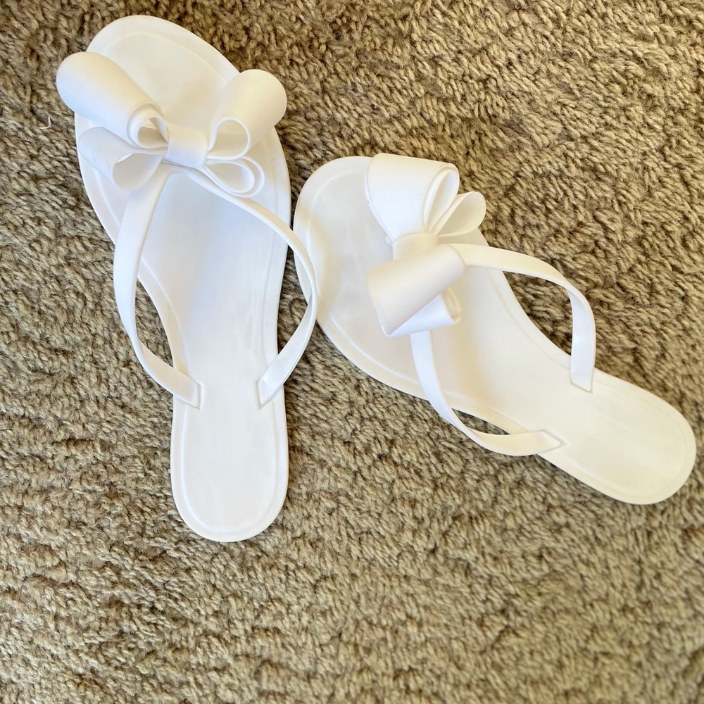 White sandals